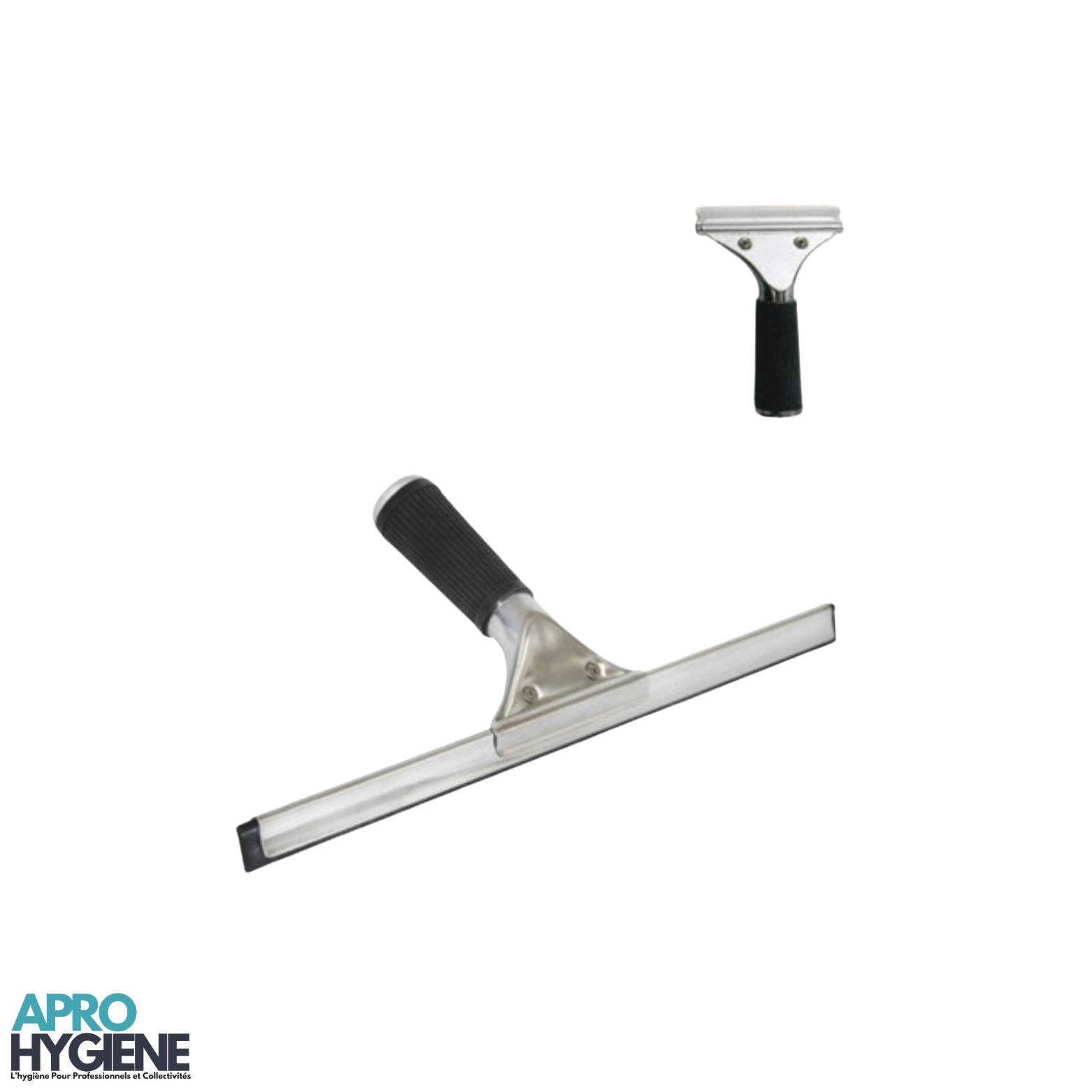 raclette à vitres professionnelle en acier inoxydable 45 cm