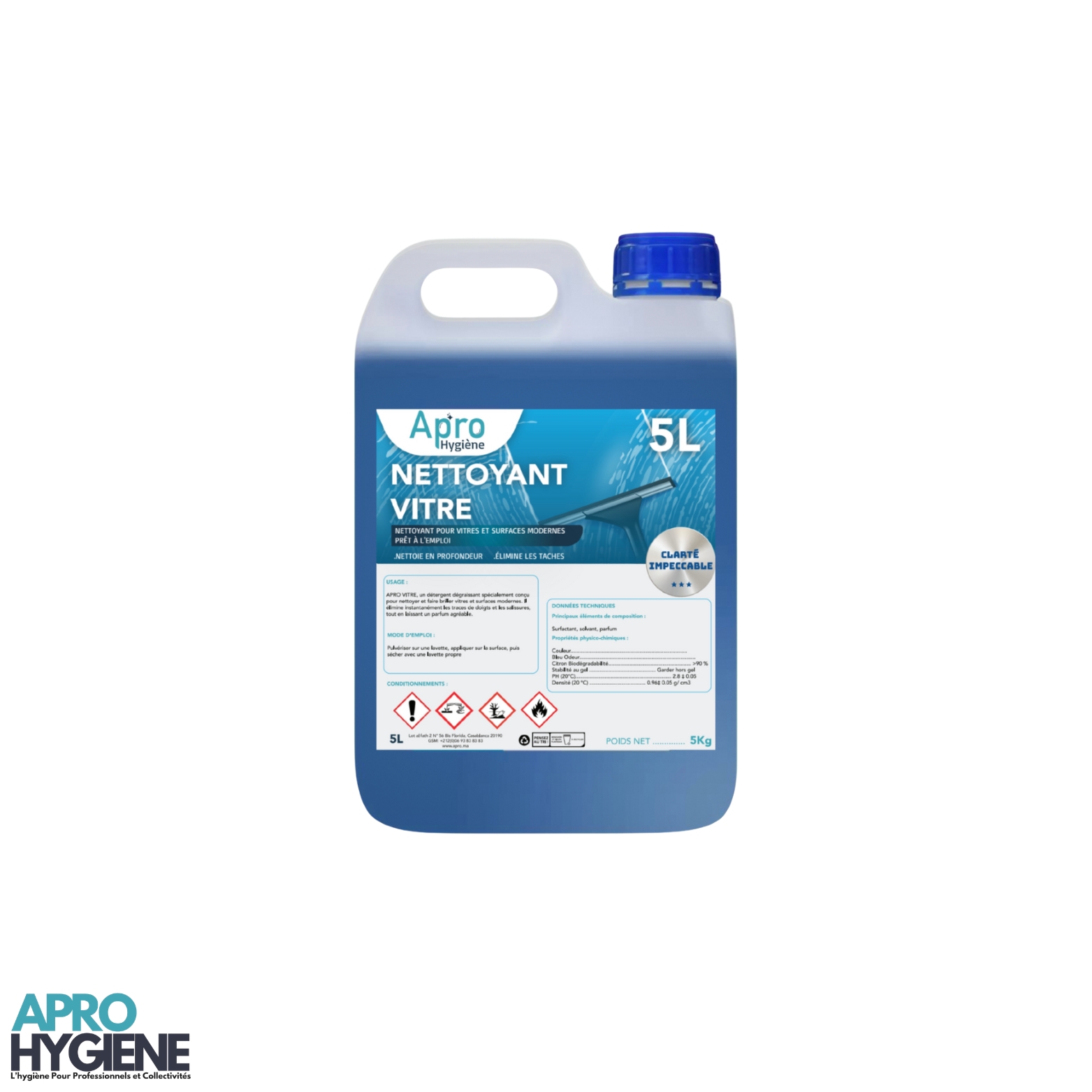nettoyant vitre apro 5L
