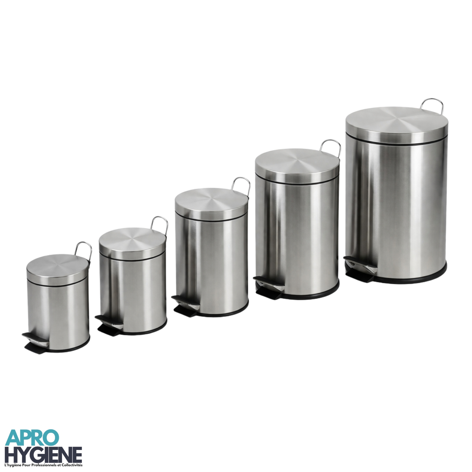 Poubelle à Pédale Inox 3L 5L 8L 12L 16L 20L 30L40L