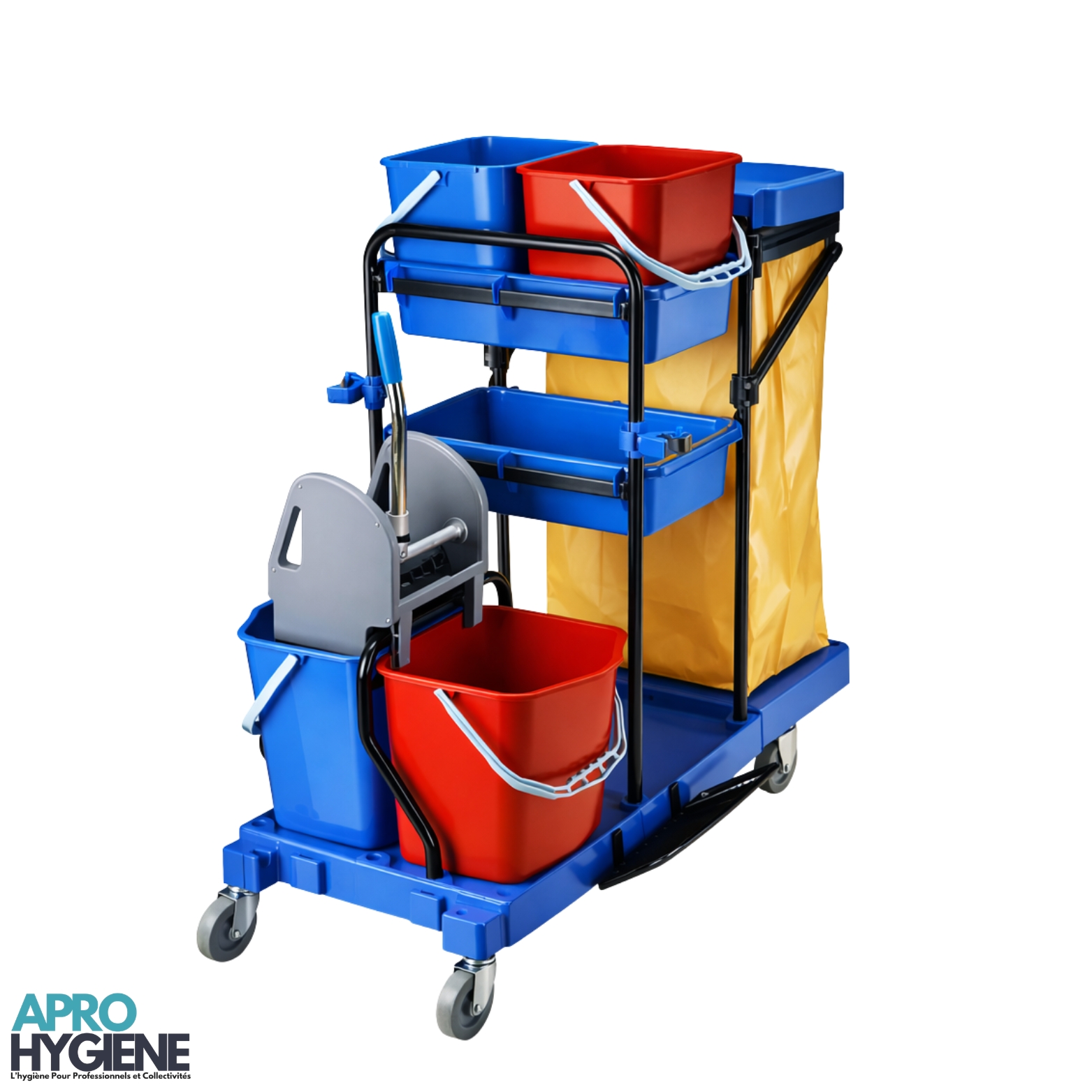 Chariot de nettoyage professionnel multifonction  apro