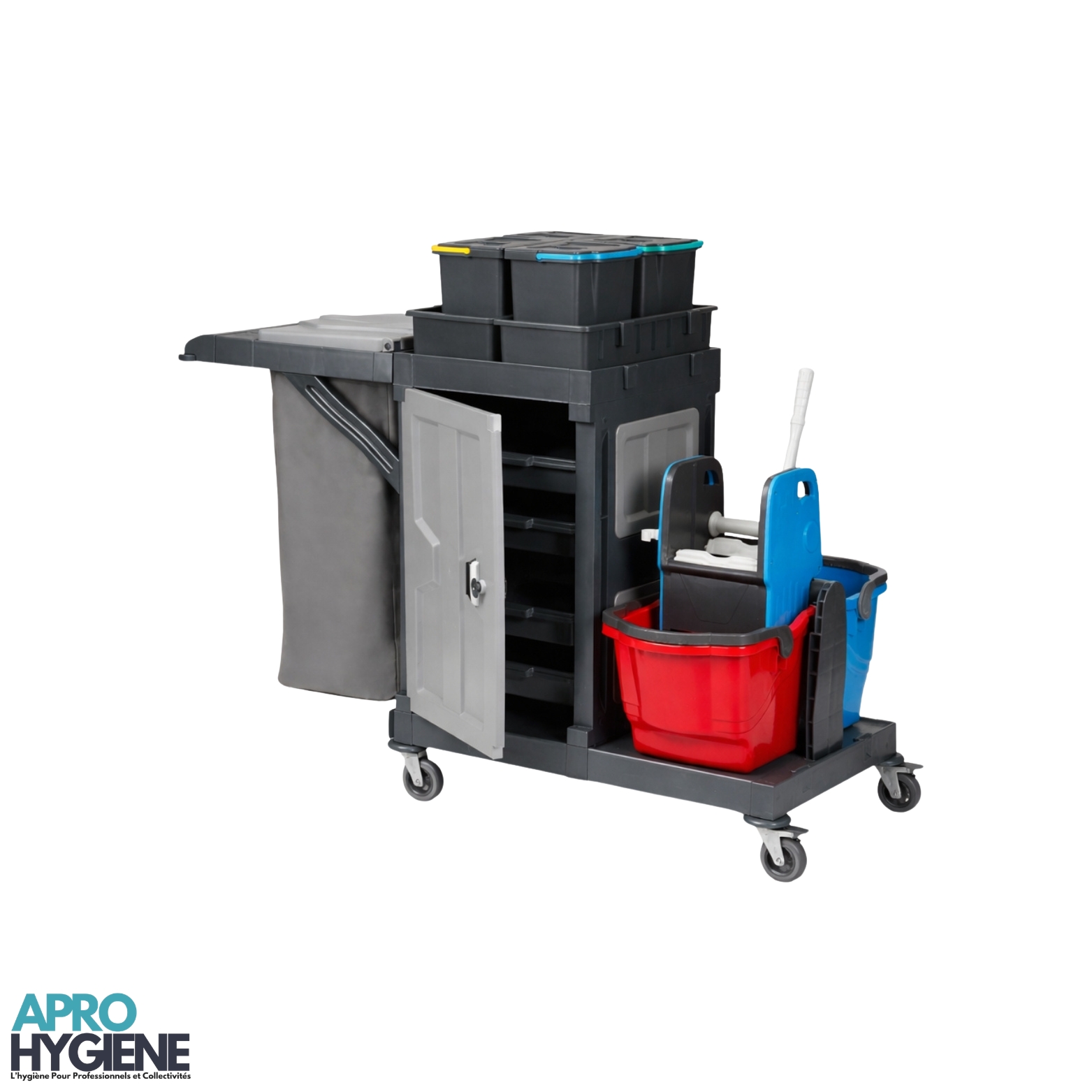 Chariot de nettoyage professionnel  multifonction TERROIR APro PVC 4S/6L